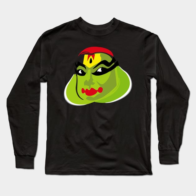 Kathakali Long Sleeve T-Shirt by AlankarArts